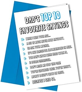 RUDE BIRTHDAY CARD or FATHERS DAY CARD DAD SAYINGS Comedy Funny Humour #230