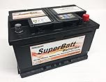 12V 75AH 700A - SuperBatt XC096 Heavy Duty Calcium Silver Car Battery TYPE 096