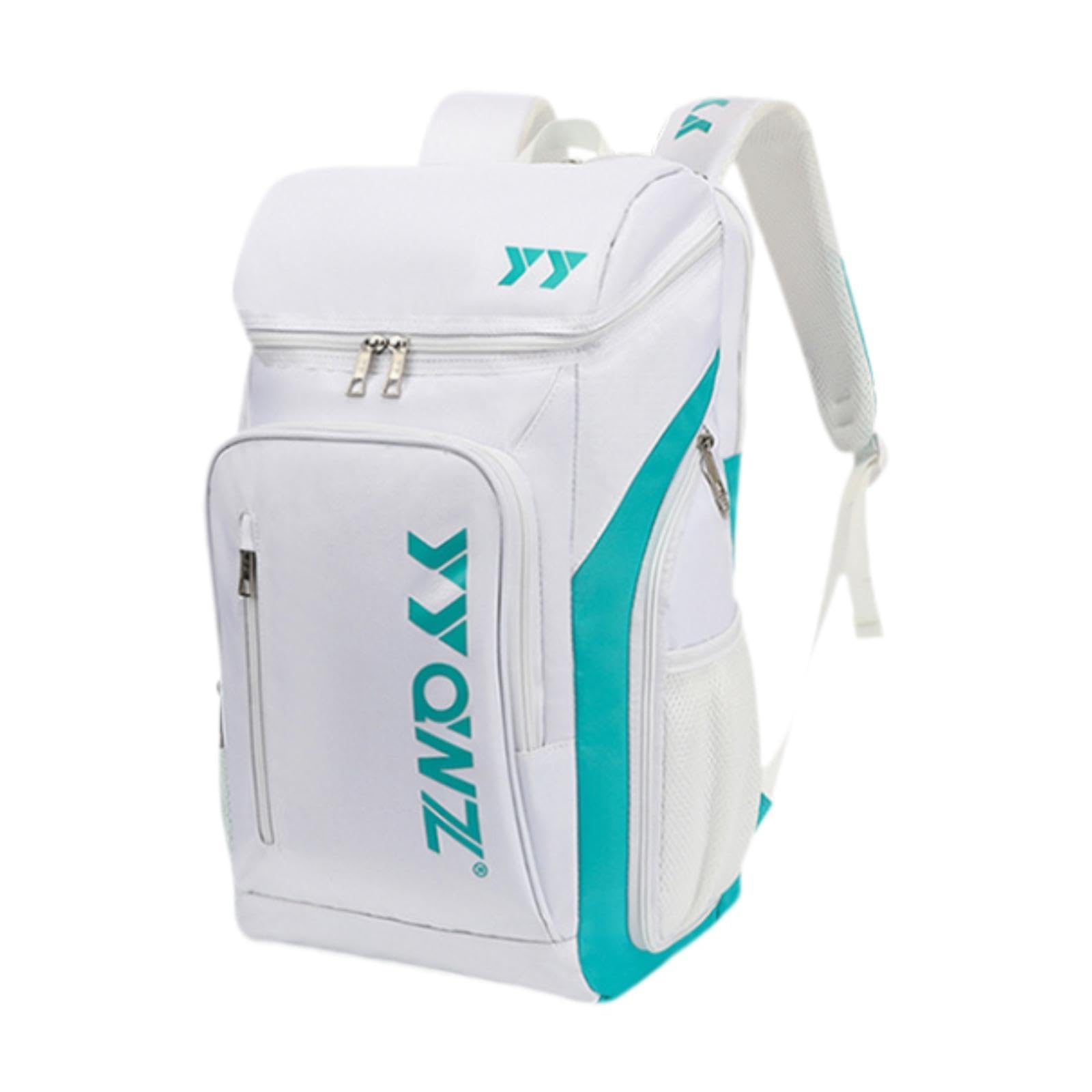 Badminton Backpack Tennis Bag for Balls Accessories Badminton Racquet Sports White Lake Blue-picture-27