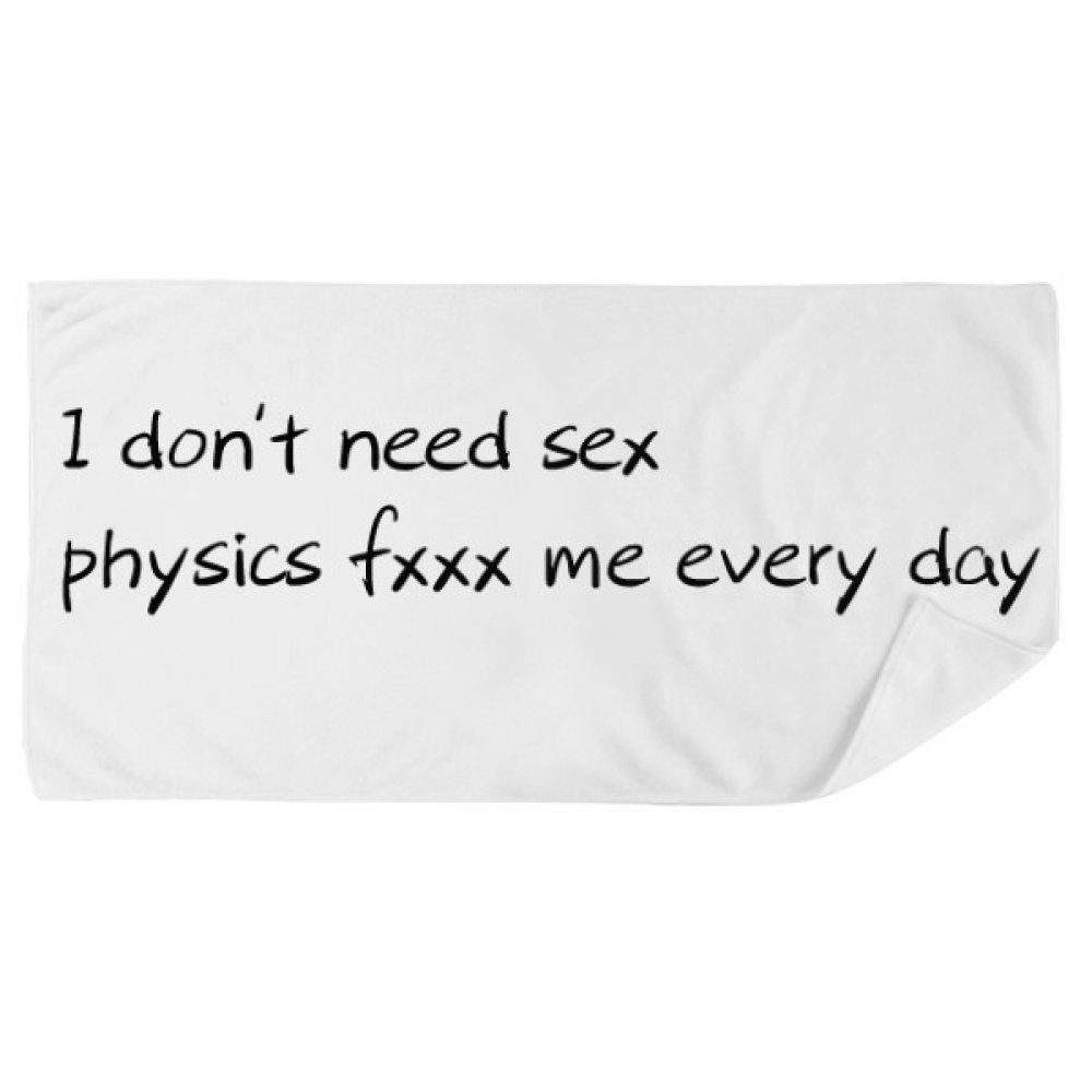 Drap de Visage et Serviette de Bain DIYthinker Citation de Physique au tissage doux