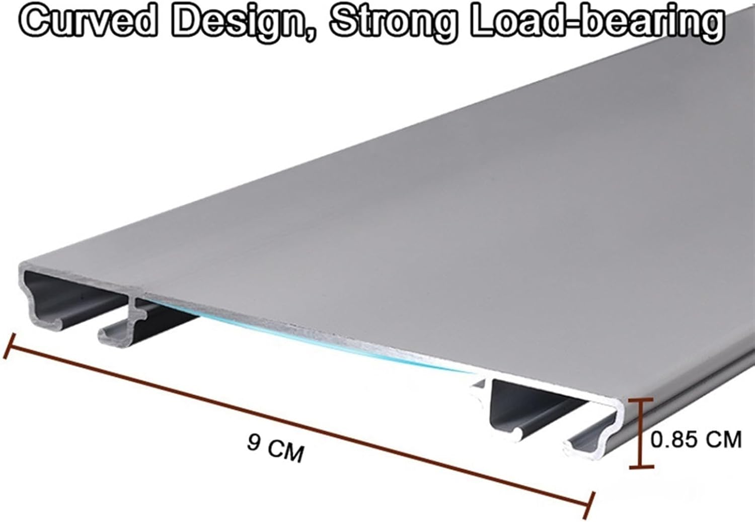 Double Row Curtain Track Silent Heavy Duty Drop Ceiling for Curtains-Room Divider,Ceiling Curtain Track 1m-6m Curtain Poles Aluminum Double Curtain Track Ceiling Mounted Curtain Rail for Roo