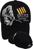 Sniper One Shot One Kill Mens Cap [Black - Adjustable] - ID#146928