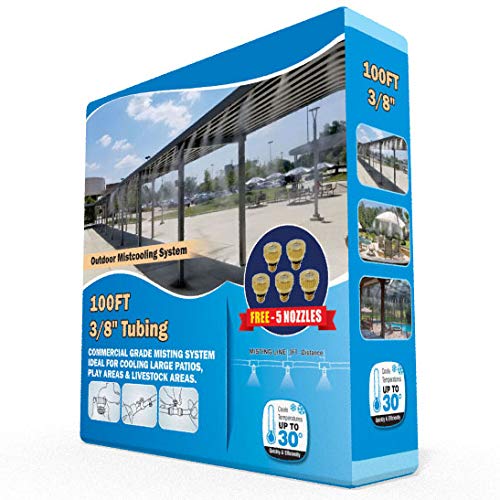 Residential Misting System- Made in USA Pump. Patio Misting System.Mistcooling System with misting Pump, misting nozzles, and Mist tubing. with a Calcium Inhibitor Filter. Combine with a misting Fan. - Thumbnail 3
