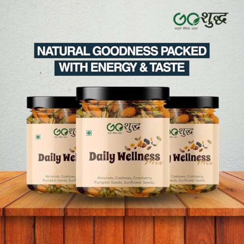 Image of Goshudh Royal Dryfruits Mixed 250g + Daily wellness Dry Fruits & Seeds Mixed 250g Combo Pack | Healthy Superfood Snack (500gm Combo Pack)