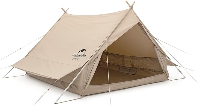 Amazon Naturehike公式ショップ ワンポールテント コットン 綿布テント ４シーズン スパイア テント ピラミッドテント ファミリーキャンプ アウトドアキャンピング 防水 日除け Naturehike スポーツ アウトドア