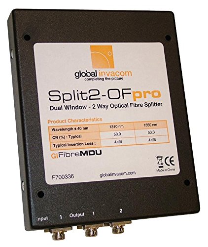 Splitter ottico 2 vie Fibre-IRS | Segnale Splitter Antenna Antenna Satellitare, 1 X Qtà - F700336