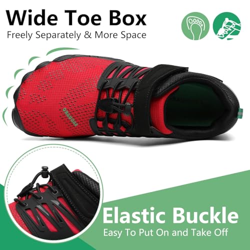 Image of SAGUARO Womens Mens Barefoot Shoes Minimalist Trail Runner Wide Toe Box Zero Drop Outdoor Cross Training Shoe