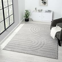 LUXE WEAVERS Modern Geometric Silver 8x10 Area Rug