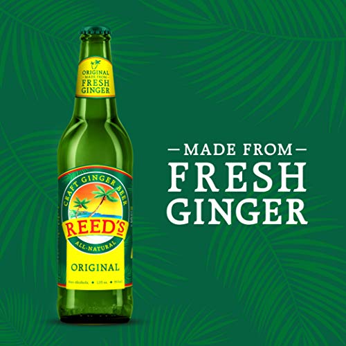 Reed's, Original Ginger Beer, Great Tasting All Natural Craft Ginger Beer With Fresh Ginger Root (12Oz Bottle) #TOP4