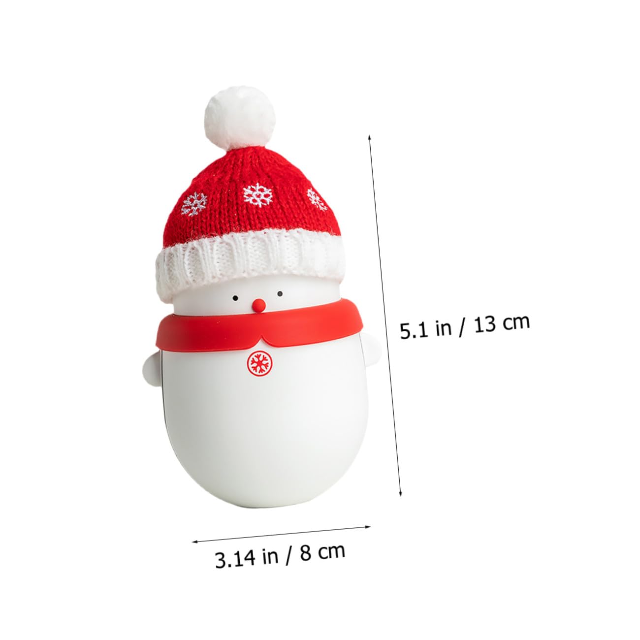BESPORTBLE 1pezzi Scaldamani Elettrico USB Forma di Pupazzo di Neve Power Bank USB Ricaricabile Scaldamani Portatile Multifunzione per Uso Durevole e Calore
