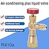 VIGORFLYRUN PARTS LTD Valve Adapter, Copper R410 Air Conditioning Refrigerant Valve, 5/16" SAE Male to 5/16" SAE Female, Flow Control Valves, Reliable & Easy to Use #2