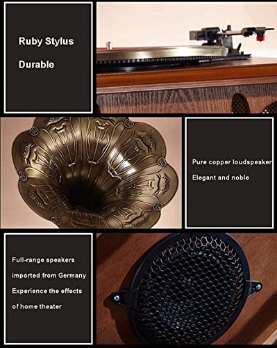 AURADO Tourne-Disque Vintage Platine Gramophone Haut-Parleur Bluetooth rétro avec Haut-parleurs sans Fil Lecteur CD… - Les Beatles, Paul McCartney, John Lennon, RIngo Starr, George Harrison AURADO Tourne-Disque Vintage Platine Gramophone Haut-Parleur Bluetooth rétro avec Haut-parleurs sans Fil Lecteur CD… – Image 7