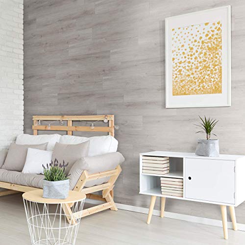Best Cyber Monday 🔥 DECORAPORT 3D Wall Panels for Interior Wall Decor, Paradise Oak, 36'' x7.3'' (TPO-01) (10-Pack) (18.2 sq.ft/Pack) Self-Adhesive and Removable