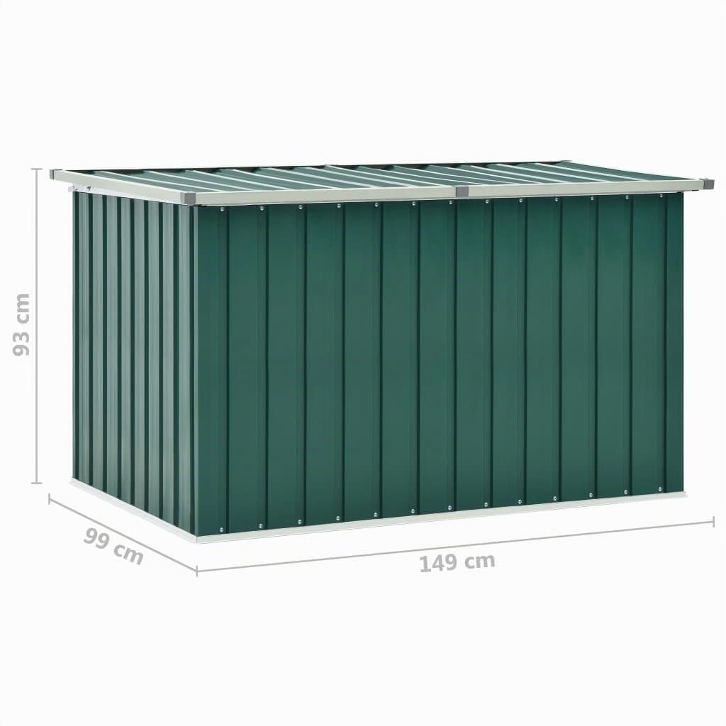 Boîte de rangement de jardin Vert 149x99x93 cm
