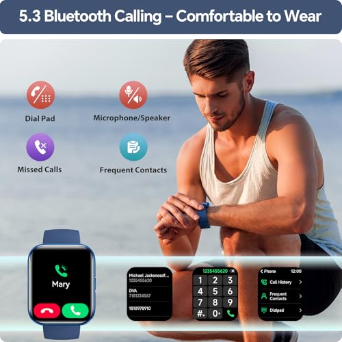 Image of Smart Watch for Men, 1.85 inch HD Smart Watches Compatible iPhone /Samsung /Android (Answer /Make), Fitness Tracker Watch with Heart Rate /Sleep /SpO2 Monitor, Smartwatch 3ATM Waterproof 120+ Sport Modes Alexa