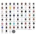 Wholesale Lot 24pcs Multi-color 18mm Gemstone Oval Cab Cabochon For Jewelry Making