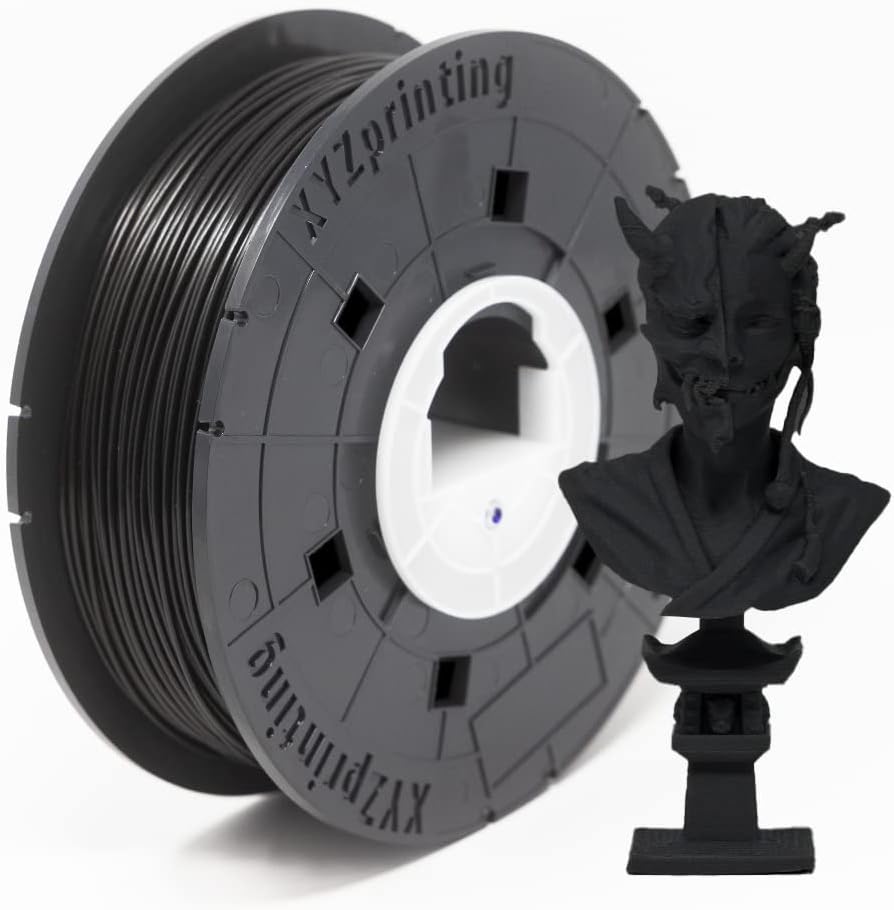 XYZPrinting ABS 3D Printer Filament, No NFC, Dimensional Accuracy +/- 0.02 mm, 1kg Spool, 1.75 mm, BLACKN