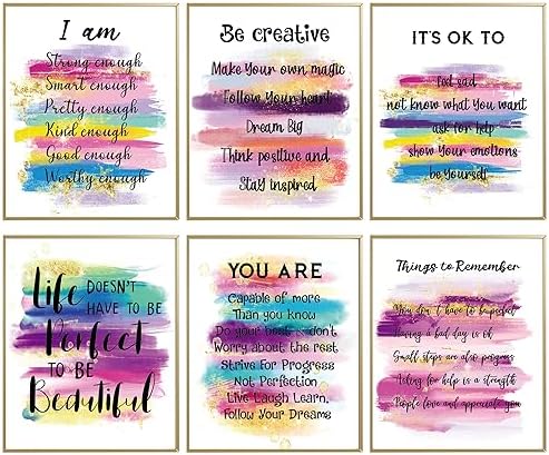 Inspirational Positive Quotes Wall Decor Posters, Encouragement G...