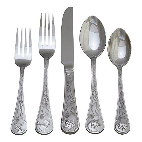 Black Forest Décor Lodge Flatware Set - 20 pcs - Rustic Kitchen Decor