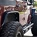 KBD Body Kits Compatible with Jeep Wrangler 2007-2018 4 Pc Front & Rear Polyurethane Fender Flares Kit. Extremely Durable, Easy Installation, Guaranteed Fitment, Made in the USA!