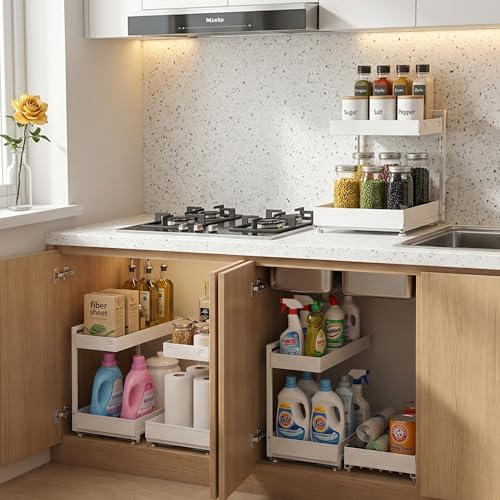 Under-Sink-Organizer-2-Pack-2-Tier-Metal-Slide-Out-Height-Adjustable-2-pack-pull-out-under-sink-shelf-2-tier-cream-white-metal-adjustable-height-fits-U-pipes-50lbs-hold