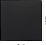 PATIKIL Paint Canvases pour la peinture, paquet de 4 6x6 Panneaux de panneaux d'art en feutre pour acrylique, huile, peinture Tempera, noir