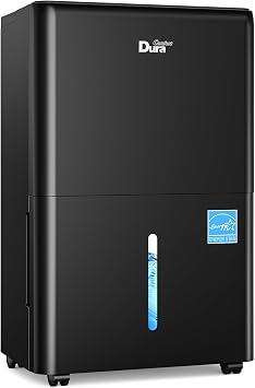 DuraComfort Dehumidifier for Basement Home with Pump,4500 Sq.ft 50 Pints Black