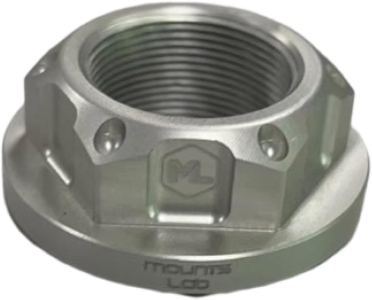 Motomount R7 Steering Stem Nut (Aluminium Open/Flanged Top Yoke Nut M22x1.00mm) for Yamaha R7 Phone/Camera/GPS Mount Adapter