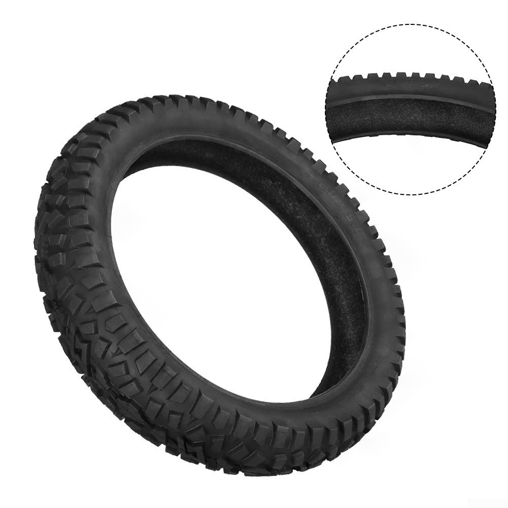 Oniissy 20 In Fat Tires 20 × 5.0 - Pneumatico in gomma per bicicletta elettrica senza camera d'aria - Pneumatico di ricambio per bici elettrica senza camera d'aria resistente alle forature fuoristrada