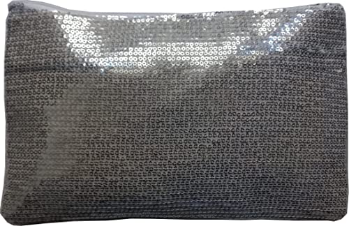 Image of KVR Sequin Polyester Fabrics Clutch Fashion Party Dance Vintage Sparkle purse handbag with Satin lining inside