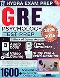 GRE Psychology Test Prep 2025-2026: UPDATED All-in-One Study Guide Comprising Detailed Review, 1,600 Verified Questions and Answers, 89+ Hours of E-Learning Tools to Ace the Exam in One Try