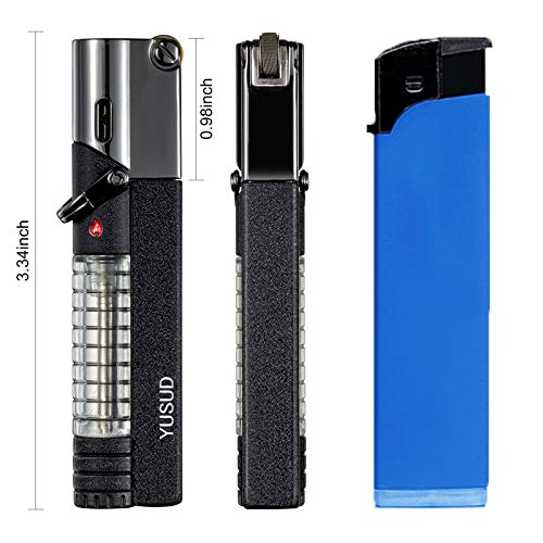 Encendedor de butano YUSUD, pack de 2, llama torch visible miniatura 4