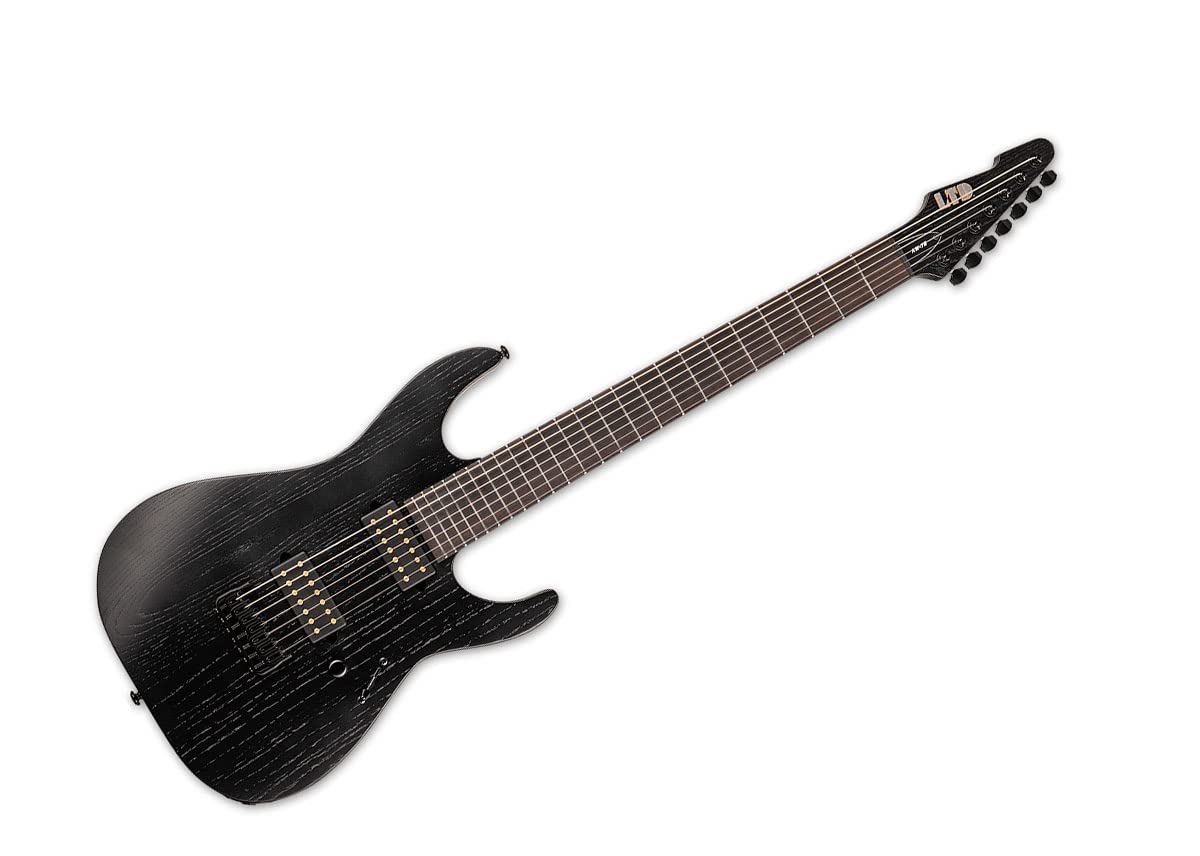 Amazon.com: ESP LTD Alex Wade AW7B - Open Grain Black : Musical