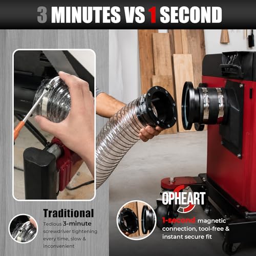 Opheart 4 Inch Magnetic Dust Collection Kit