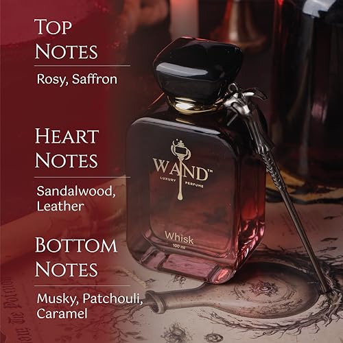 Image of WAND LUXURY PEWAND LUXURY PERFUME Whisk Eau de Oud Parfum for Unisex - Rosy, Saffron, Sandalwood, Leather, Patchouli & Caramel Notes | Long-Lasting Fragrance 100 mlRFUME Whisk Eau de Oud Parfum for Unisex 100 ml