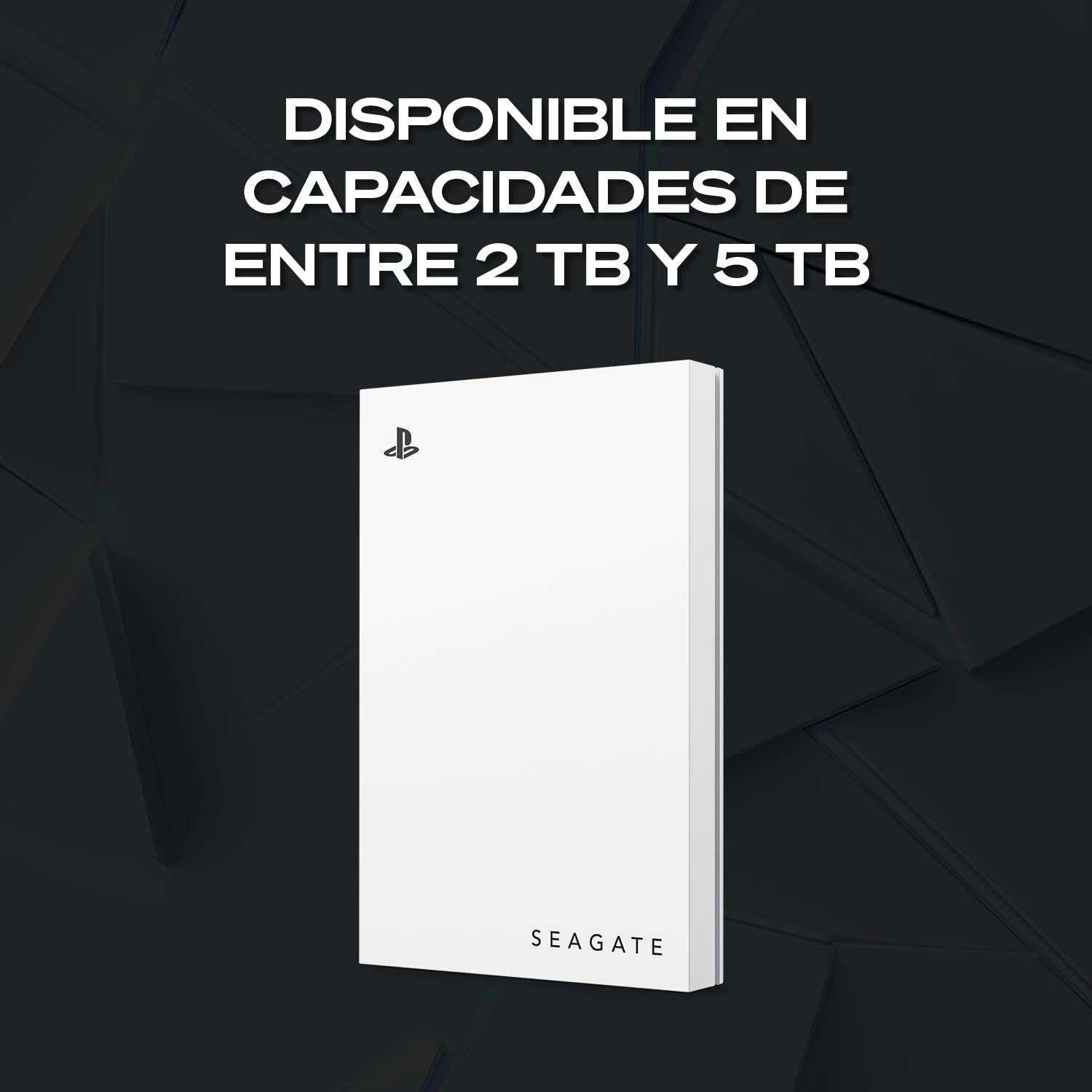 Seagate Game Drive PS4/PS5 2TB, disco duro externo portátil, 2,5", USB 3.0, blanco, LED azul, Plug and Play (STLV2000202)