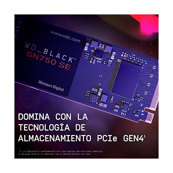 WD BLACK SN750 SE 500 GB PCIe Gen. 4 SSD NVMe hasta 3600 MB/s - Image 5