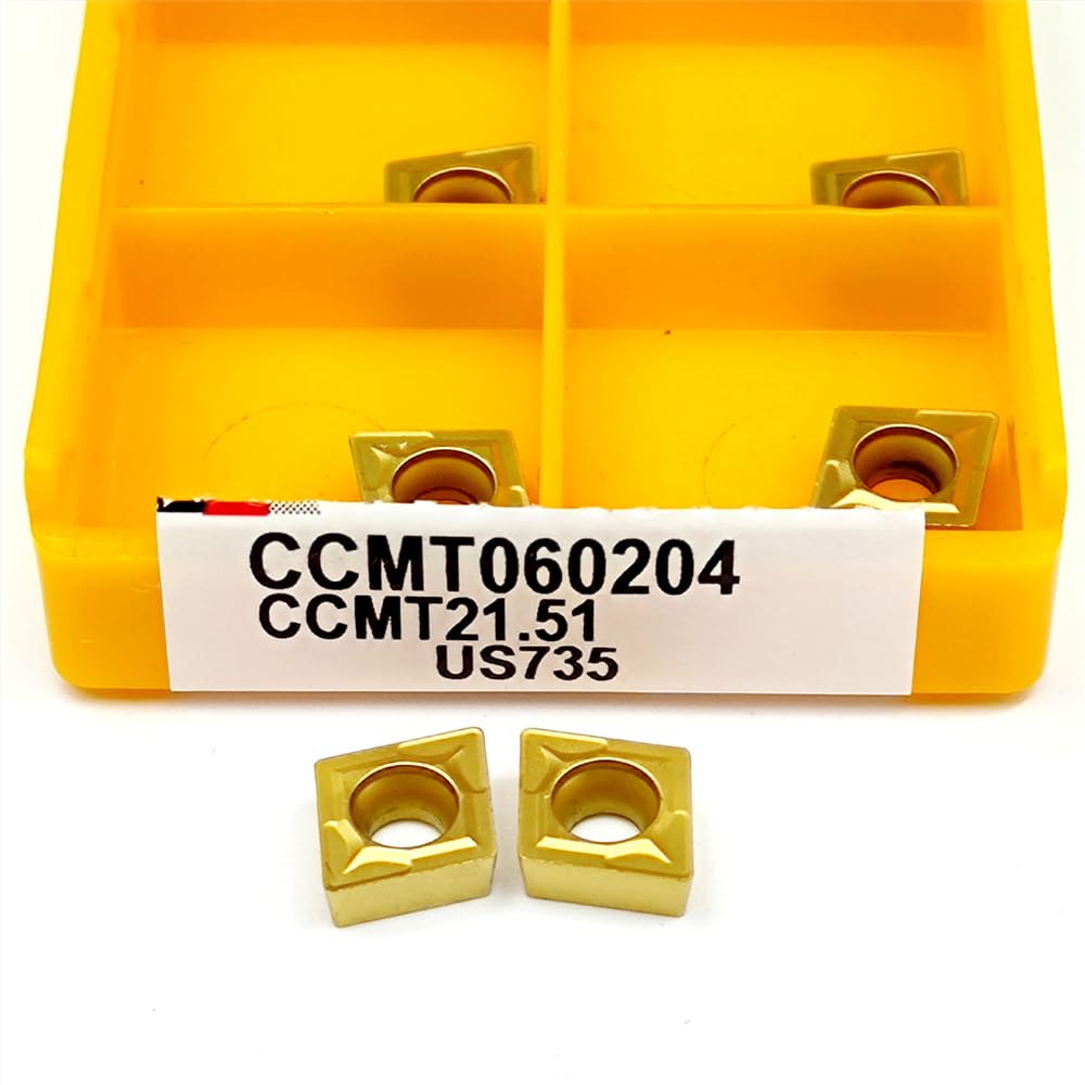 10 sztuk CCMT060204 UE6020 CCMT060208 VP15TF płytki węglikowe do tokarki CNC-płytki tnące o wysokiej precyzji toczenia(CCMT060204 UE6020)