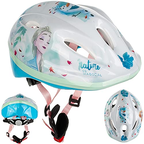 alles-meine.de GmbH Kinderhelm / Fahrradhelm - Disney die Eiskönigin - Frozen - Gr. 52 - 56 - Circa 3 bis 15 Jahre - Größen verstellbar / mitwachsend - TÜV geprüft - Helm - für R..