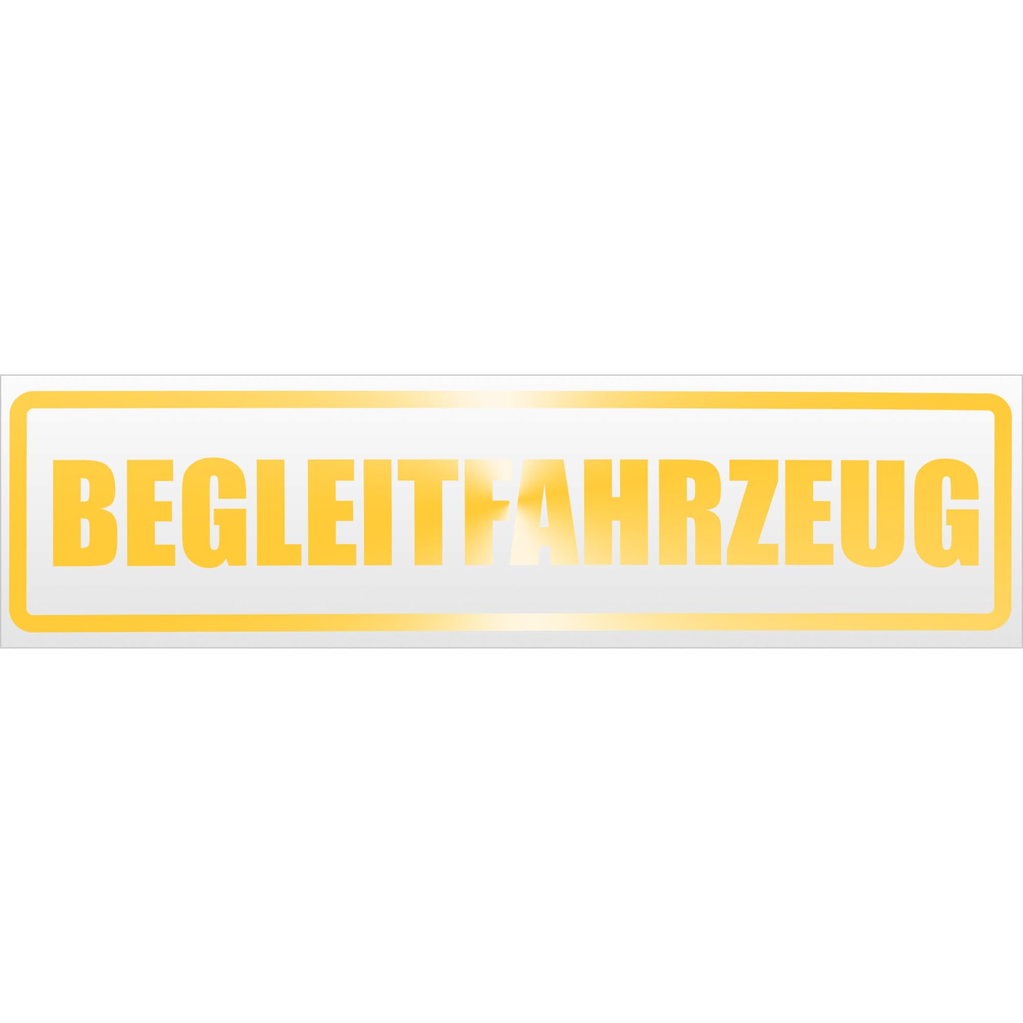 Kiwistar Magnetschild Fürs Auto – Gelb Gestreift, 60 Cm, Magnetisch & Wiederverwendbar