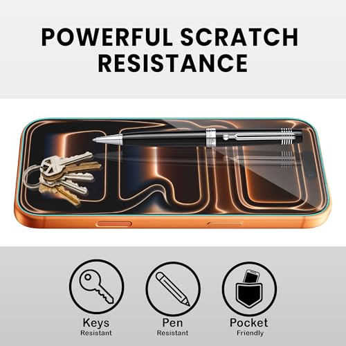 Image of ArmourPro Military-Grade Gorilla Borderless Tempered Glass for iPhone 17 Pro (6.3 Inches) with Installation Kit | Anti Dust Mesh Filter, 9H Hardness Shatterproof, Full Screen Coverage