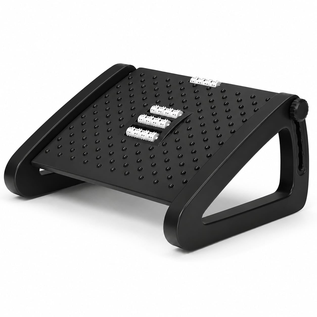 FootRest Under Desk- Adjustable Ergonomic Foot Stool with Massage Surface-Footrest for Office & Home-Desk Foot Rest for Foot Support-Leg Rest, Under Desk Footrest, Office Desk Accessories