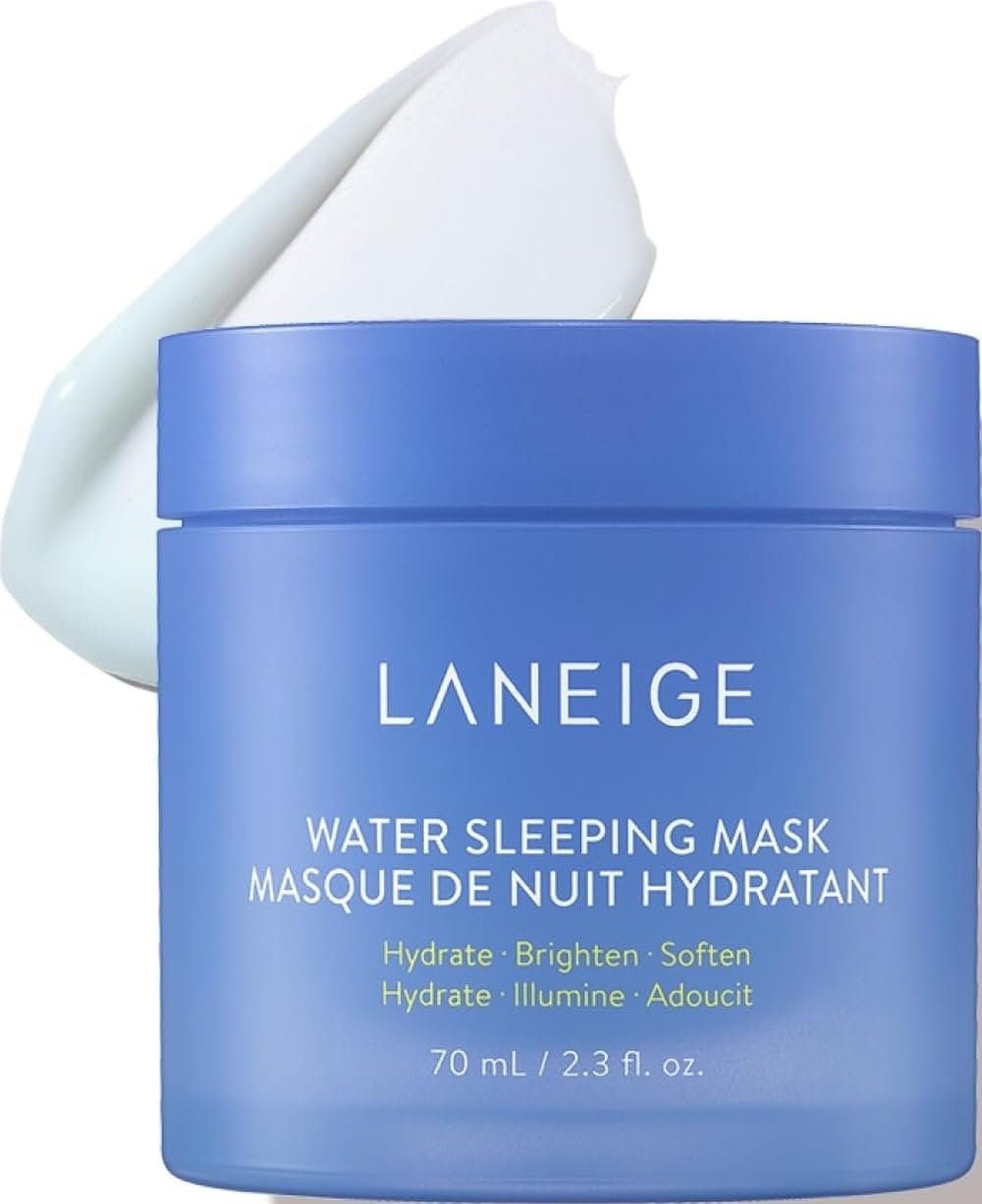 LANEIGE Water Sleeping Mask 70ml: Hydrating Korean Overnight Mask with Squalane & Probiotic-Derived Complex, for Bright, Glowing Skin & Barrier Support