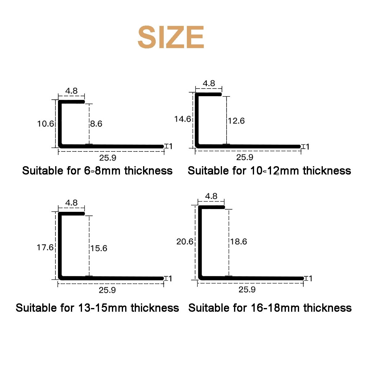 Perfil para Azulejos, Tira de transición de Acero Inoxidable para Pisos, Barra de remate para Bordes de Pisos, Tira divisoria Plana, transición Suave para Laminado a azulejo/Madera