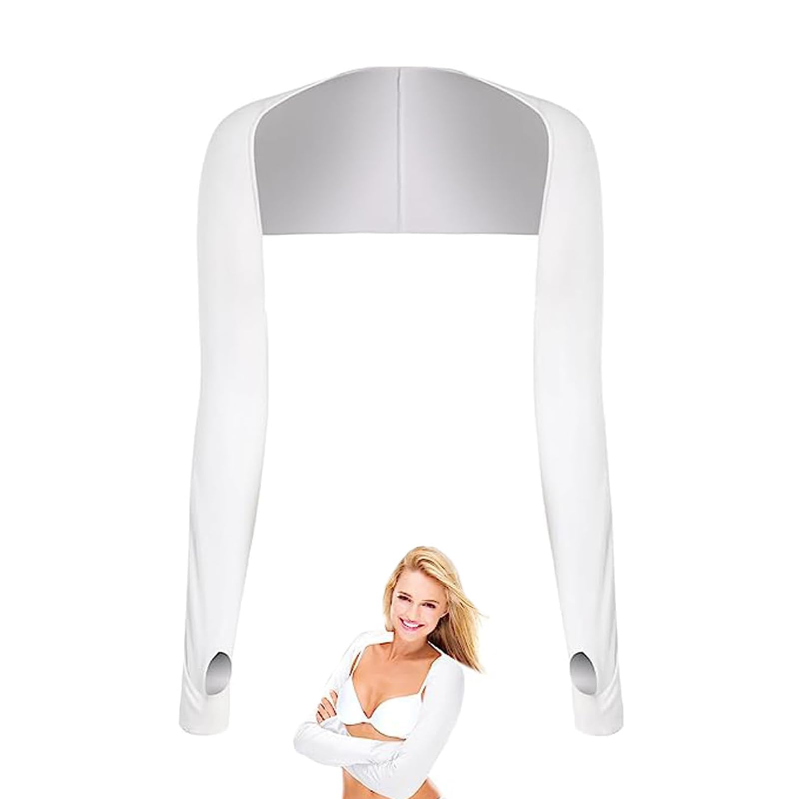 BNFGD1pcs Sleeves Arm Warmers UV Protection Shawl Arm Sleeves Women Cooling Shawl with Finger Hole Sun Protection Breathable Cooler Shrug Arms Wrap for Golfing Riding Running Outdoor Activities