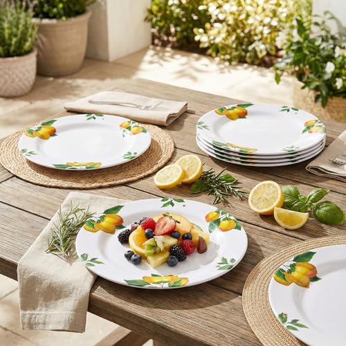 Yinshine Melamine Dinner Plates 10 Inch – Lemon...