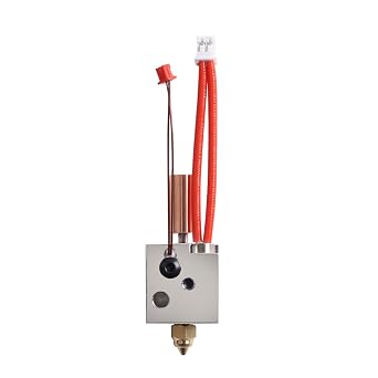 FYSETC 3D Printer SV07 Extruder Accessories - Sovoll SV07 Hotend Kit Replacement Easy Install Print Head with Brass Nozzle Heating Block Thermistor Heater Rod Throat for SV06 Plus SV07 Plus Hot End