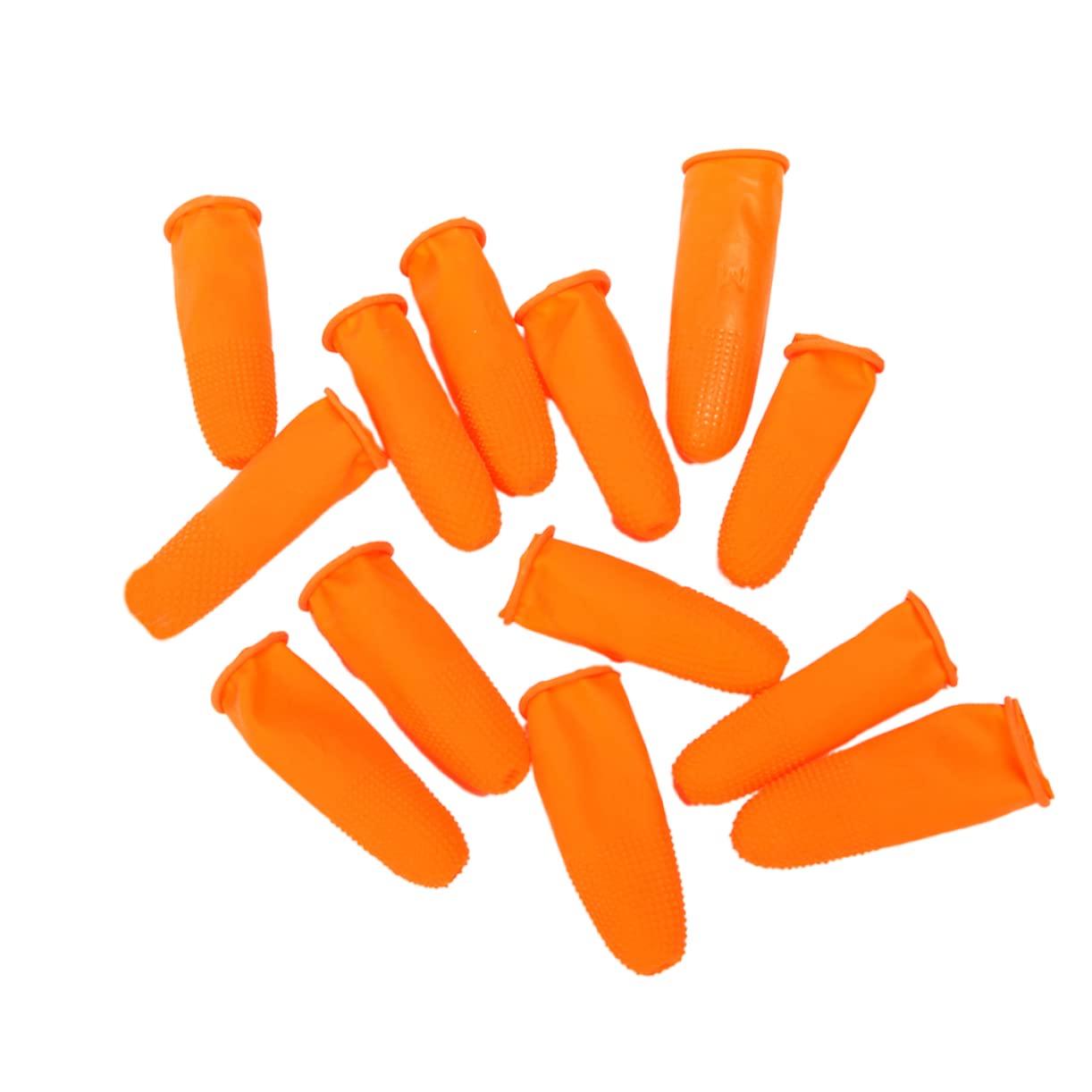 FOMIYES Finger Cover for Manicure Disposable Medium Size Anti-Skid Orange for Nail Art
