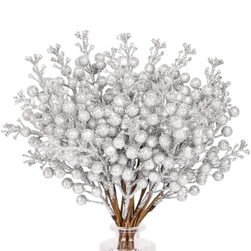 N&T NIETING Künstliche Beeren Weihnachten Deko, 24 Stück Künstliche...