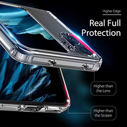 Image of for Oppo Find N2 Flip,Oppo Find N2 Flip Phone Case Clear Transparent Reinforced Corners TPU Shock-Absorption Flexible Cell Phone Cover for Oppo Find N2 Flip - Transparent